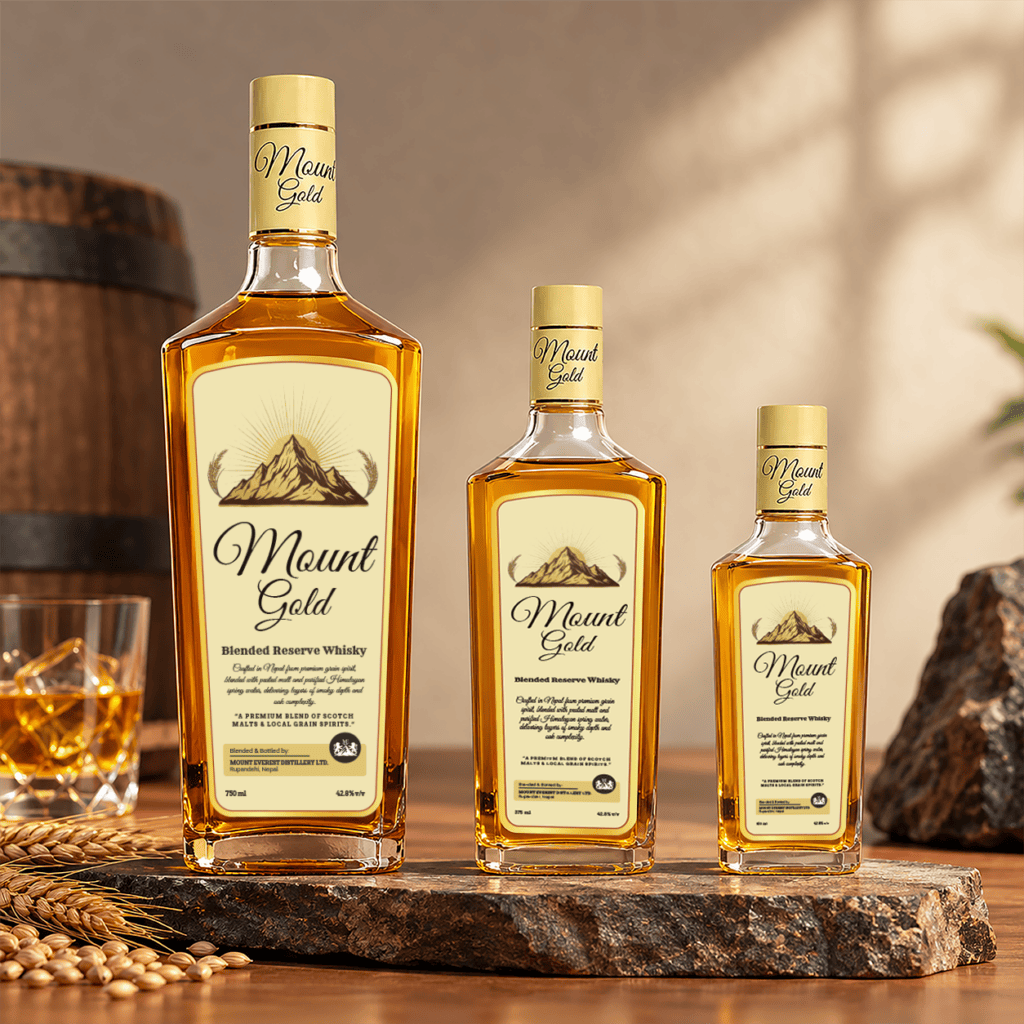 Mount Gold Whisky – Premium Blended Whisky by Mount Everest Distillery Nepal